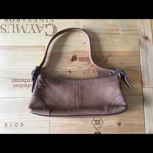 Coach Handbag Leather Tan